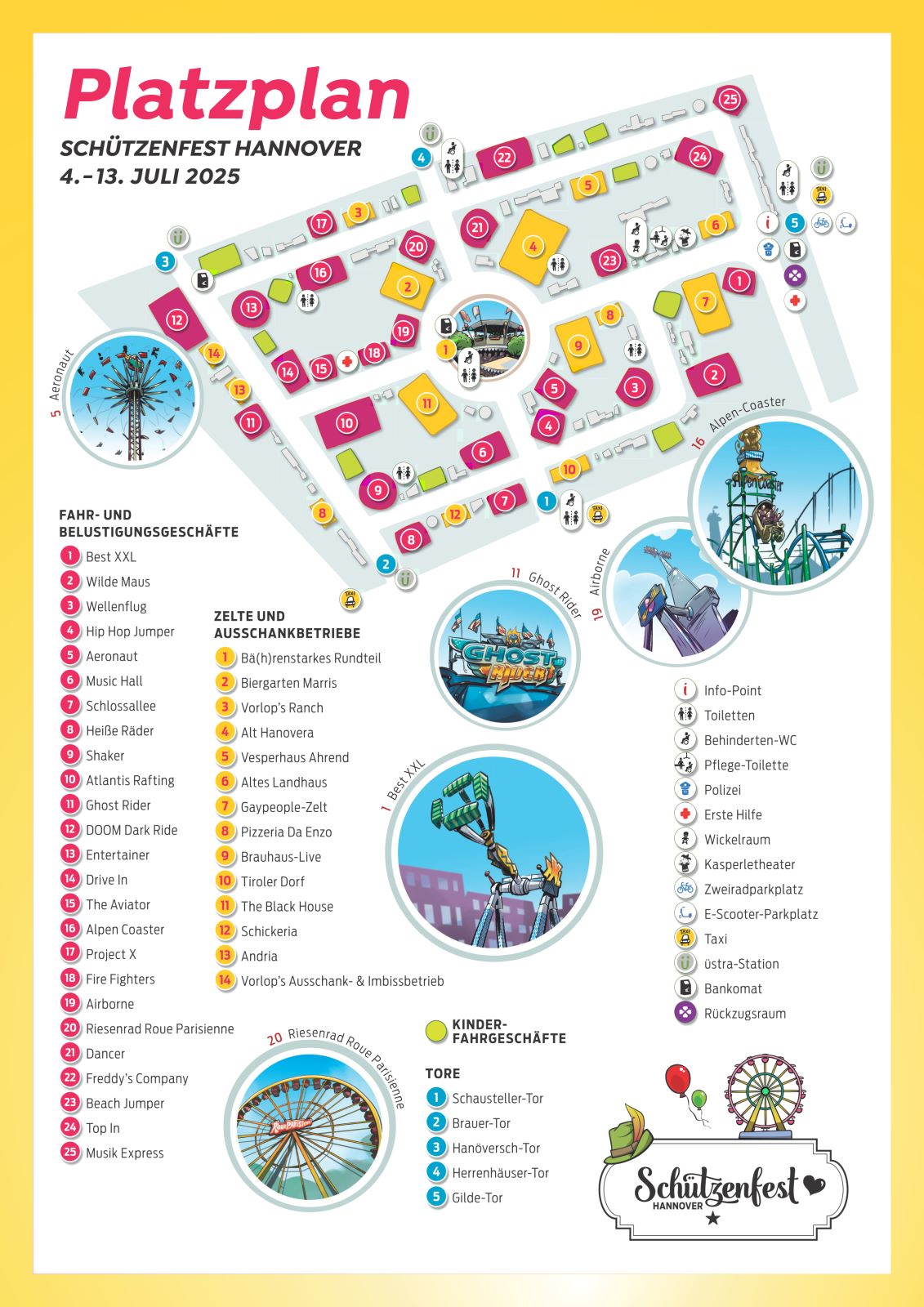 Platzplan Schützenfest Hannover 2025